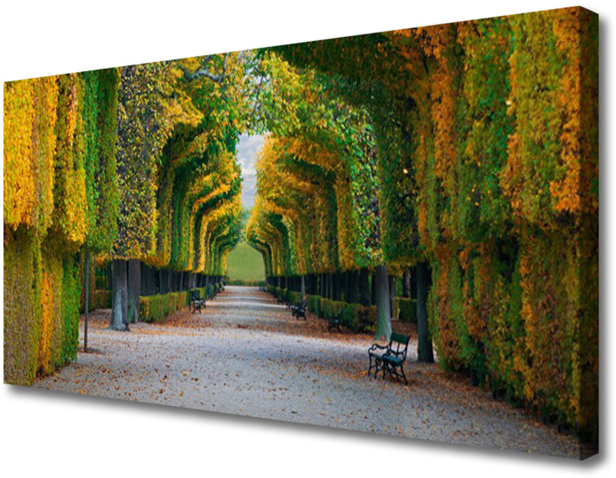 PL Tulup Obraz na Płótnie Park Jesień Ogród Natura 100x50cm