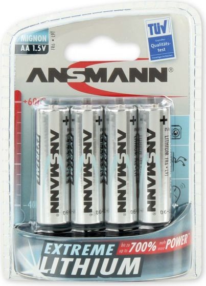 Ansmann Extreme Lithium Mignon AA LR 6 4 sztuki 1512-0002