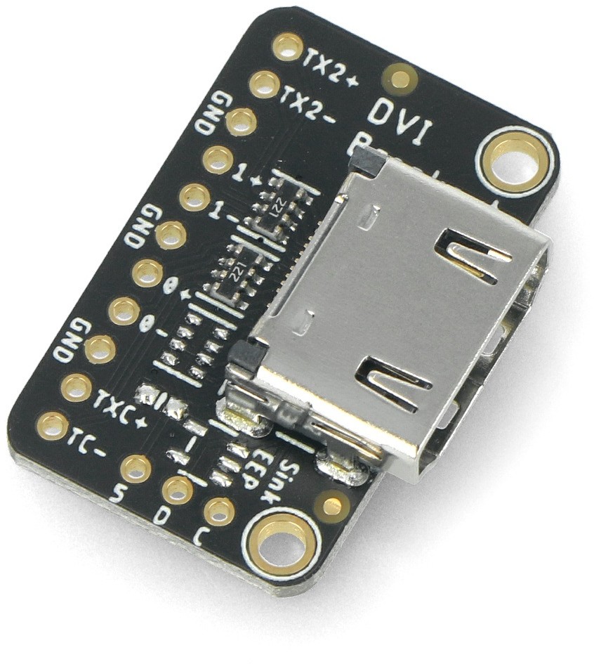 Raspberry Pi Adafruit DVI Breakout Board - adapter ze złączem HDMI/DVI - do Pico - Adafruit 4984 ADA-19784