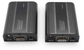 Digitus Przedłużacz/Extender HDMI do 30m/60m po skrętce Cat.6/7 4K2K 60Hz UHD HDCP 2.2 IR audio zestaw) (DS-55204)