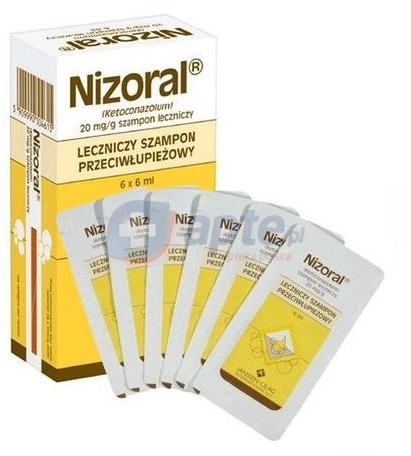 Janssen Nizoral: szampon przeciwłupieżowy 6ml