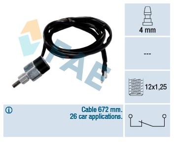 FAE Przełącznik, swiatło cofania 41235