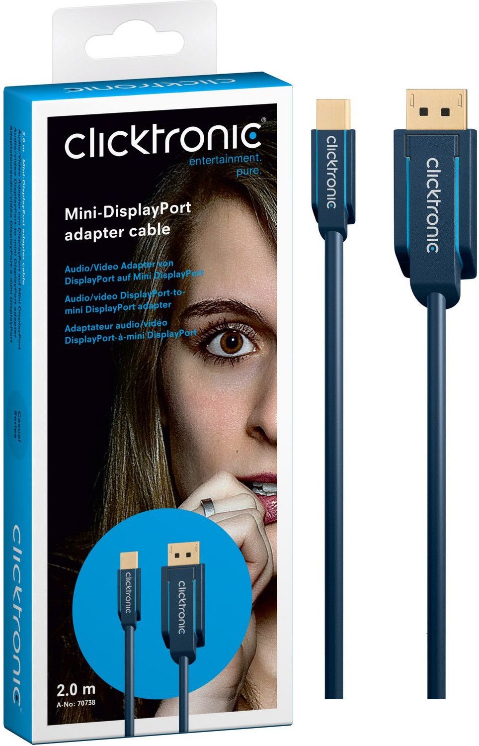 Clicktronic Kabel Display Port - Mini Dp 2m