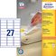 Avery Zweckform Etykiety usuwalne Zweckform 63,5 x 29,6 100 ark./op. L4737REV-100