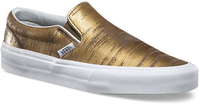 vans slip on złote vans slip on złote