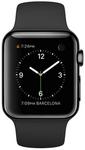 Apple Watch 38 mm Stal / Pasek sportowy / Czarny (MP022MP/A)