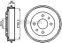 BOSCH Bęben hamulcowy, 0 986 477 055 - Bezpłatny zwrot do 30 dni, największy wybór produktów. 0986477055