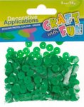 Dystrybucja Kraina Papieru Cekiny Craft with Fun 8mm 14g zielone x