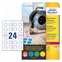 Avery Zweckform Tabliczki inspekcyjne usuwalne Zweckform 30mm 10 arkuszy L7804-10