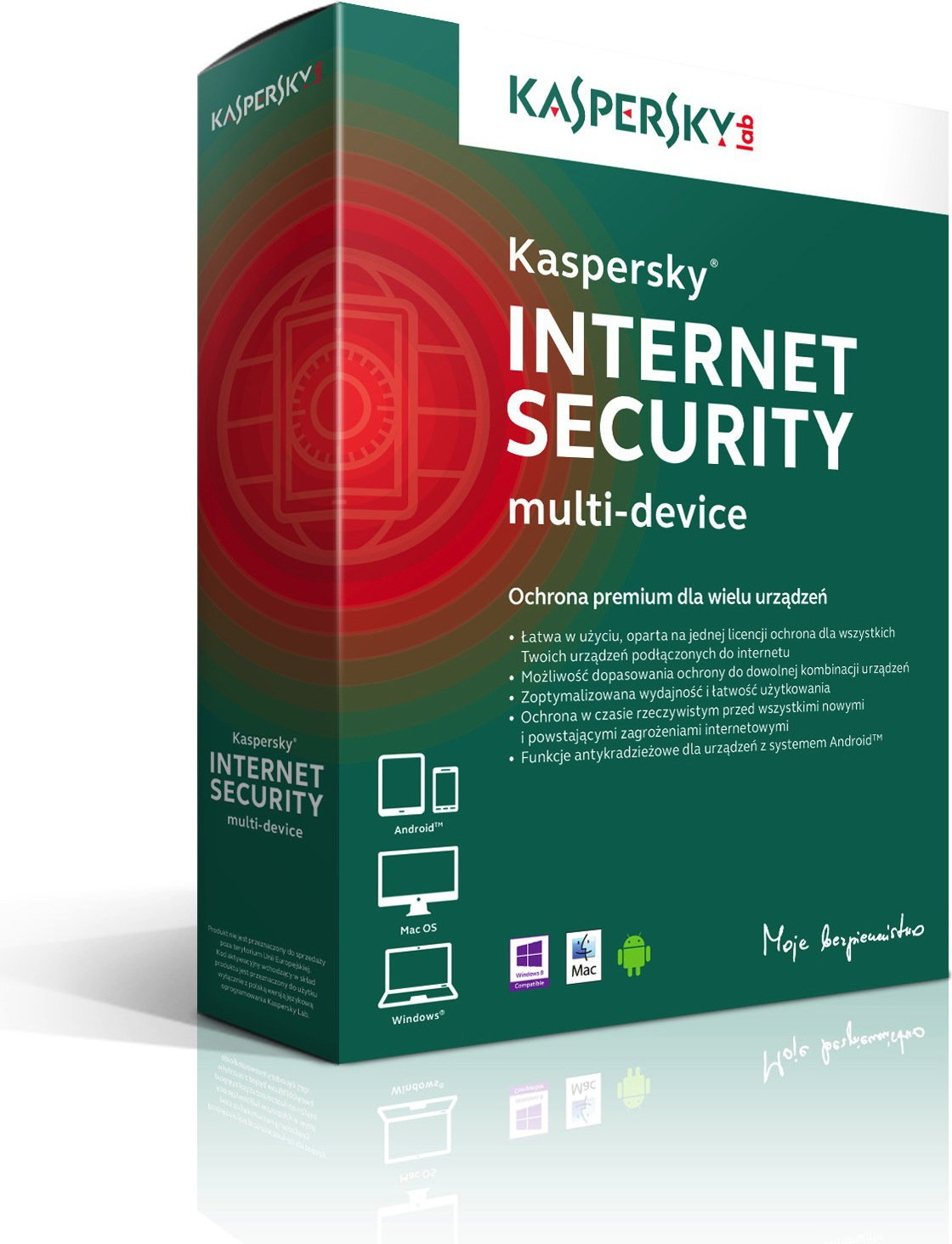 Kaspersky Internet Security multi-device 2PC/1Rok Odnowienie (KL1941PCBFR)