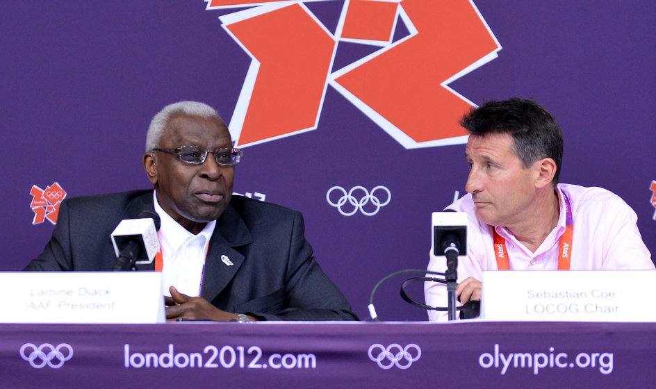 Lamine Diack i Sebastien Coe