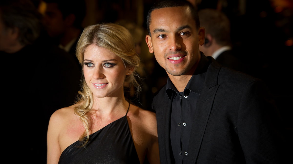 Theo Walcott i Melanie Slade