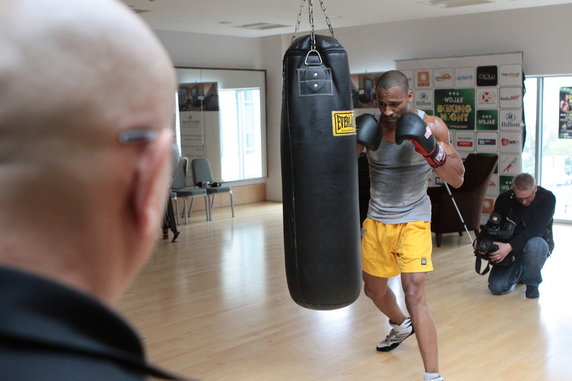 Jason Robinson - trening przed walką z Krzysztofem "Diablo" Włodarczykiem