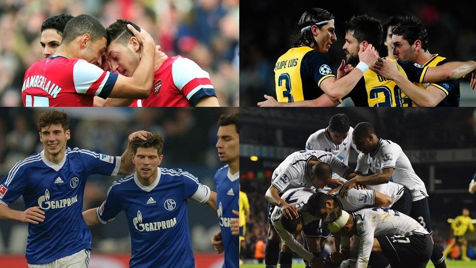 Arsenal, Atletico, Schalke, Tottenham