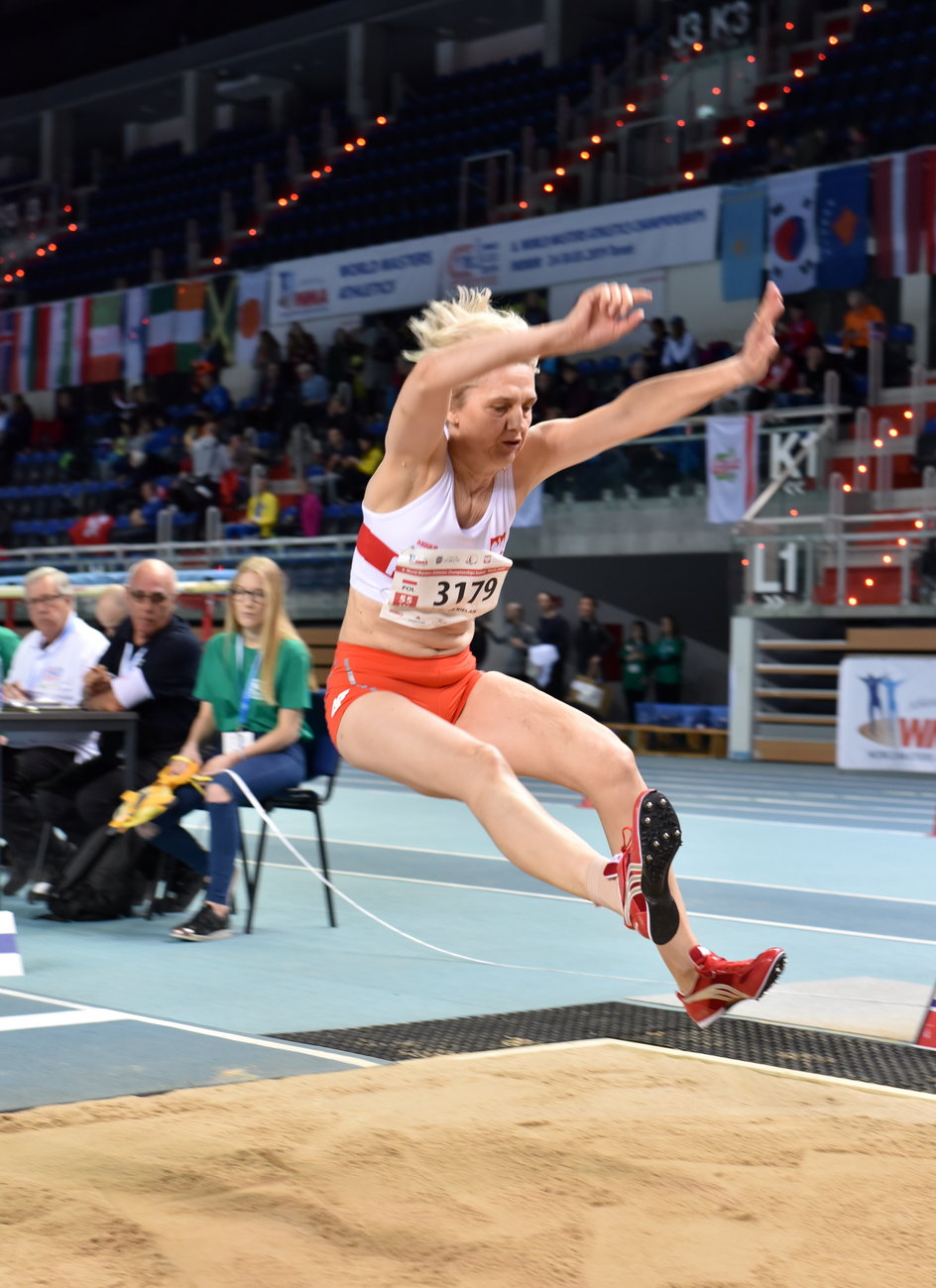 Srebrna medalistka olimpijska Urszula Kielan skakała nie tylko wzwyż, ale również w dal.