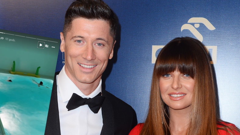 Robert Lewandowski i Anna Lewandowska dumni z córki