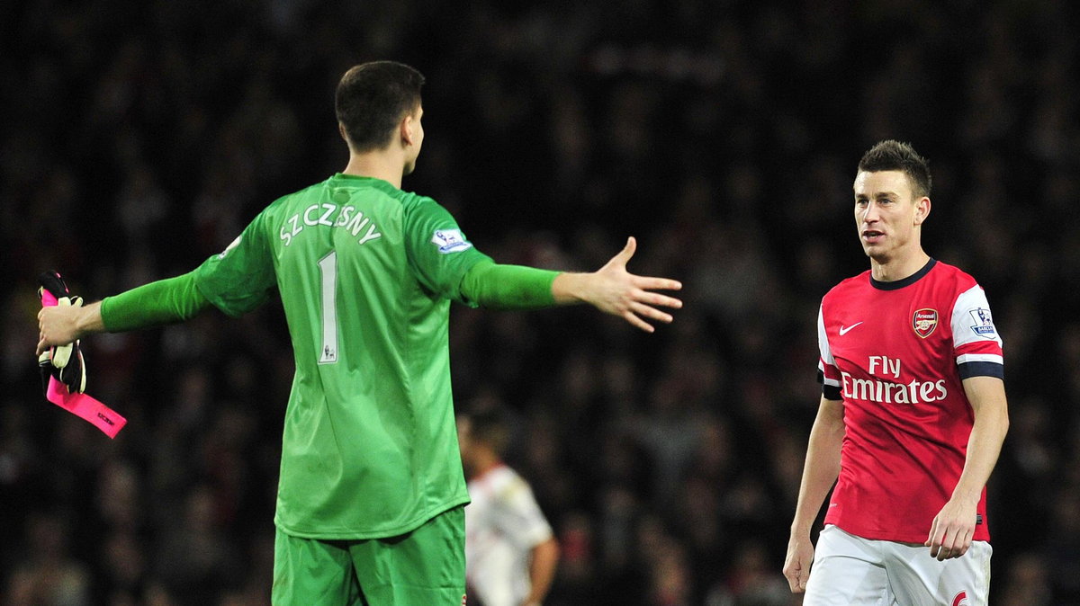 Wojciech Szczęsny i Laurent Koscielny