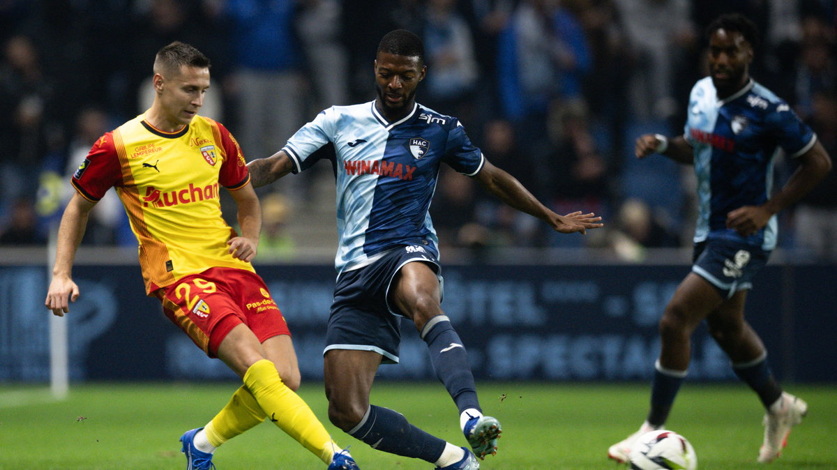 Przemysław Frankowski podczas meczu Le Havre - Lens