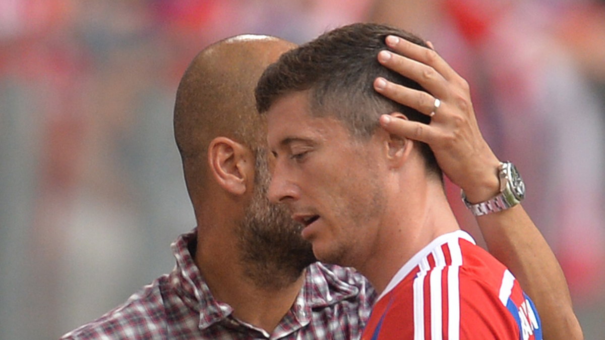 Josep Guardiola i Robert Lewandowski