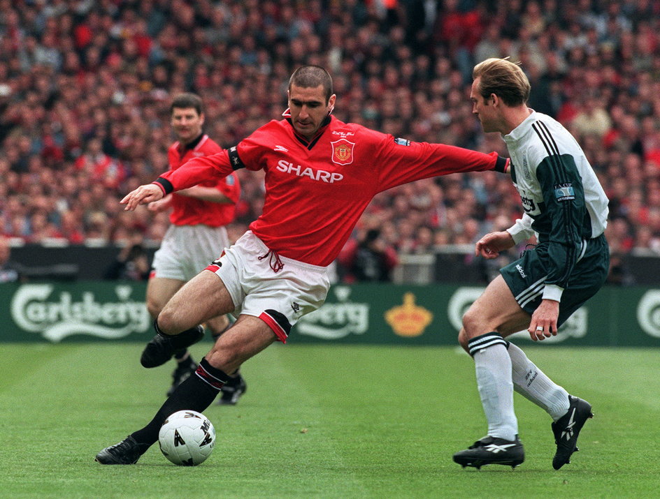 Eric Cantona z czasów gry w Manchesterze United