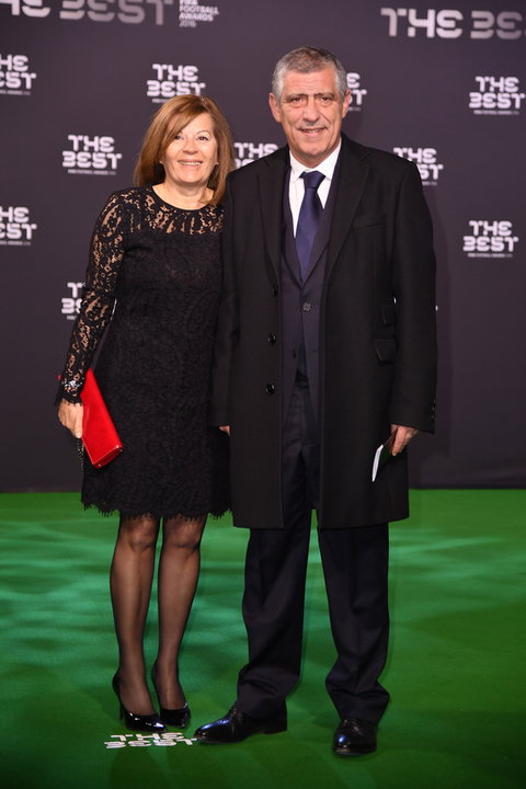 Fernando Santos i jego żona w 2017 r.