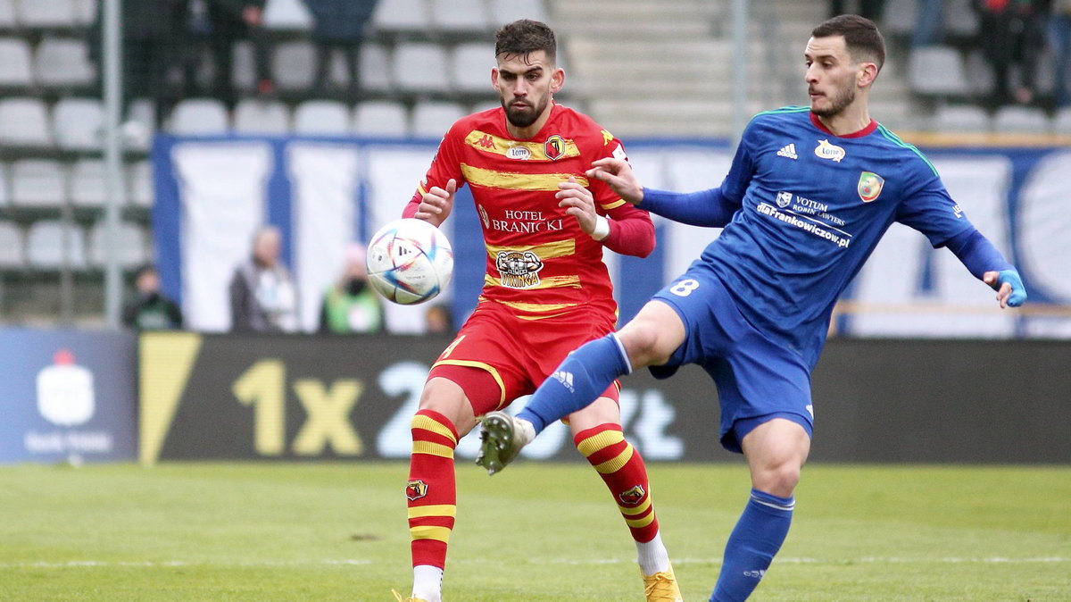 Miedź - Jagiellonia (1:1) w 23. kolejce Ekstraklasy