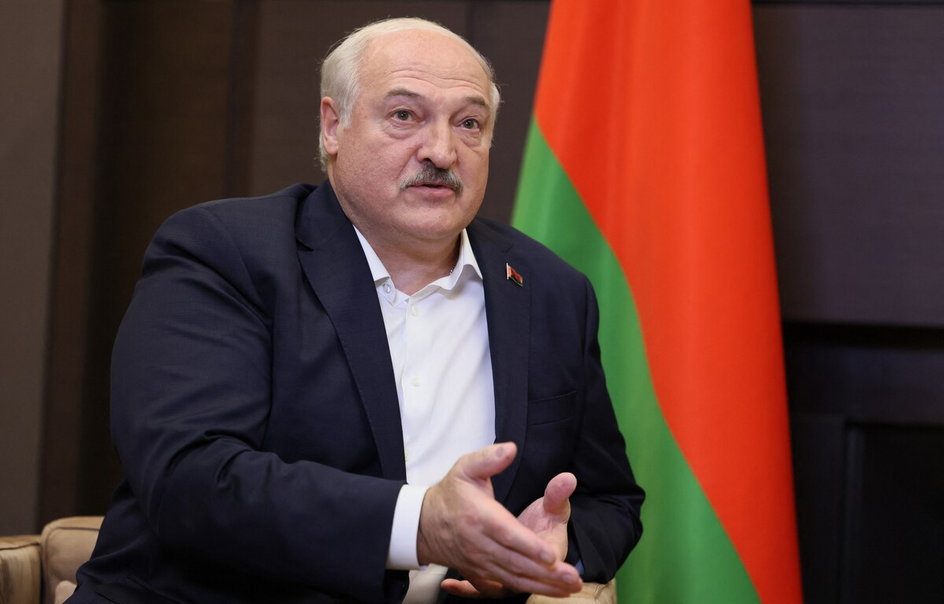 Prezydent Białorusi Aleksandr Łukaszenka w 2023 r. w Soczi