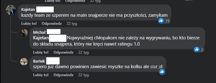 Nieprzychylne komentarze o 9INE