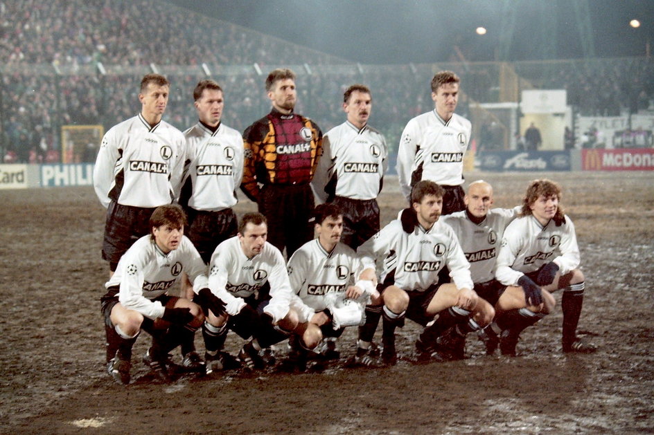 Legia w Lidze Mistrzów przed meczem z Panathinaikosem w 1996 r.