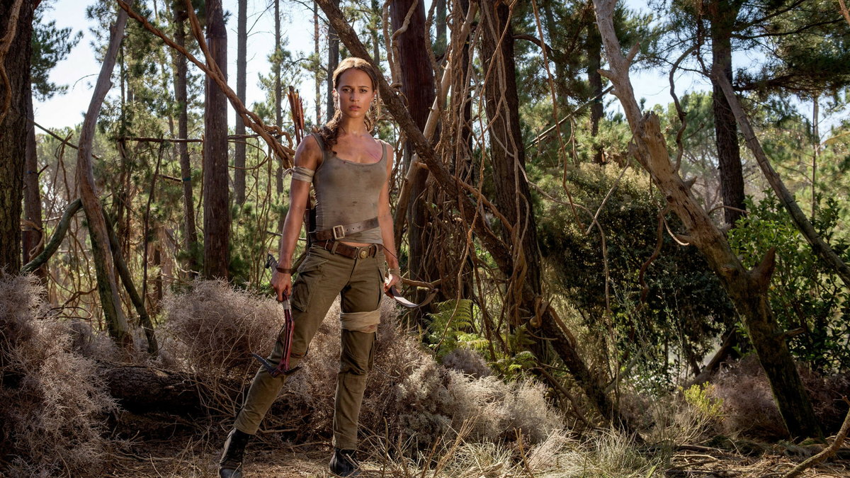 Alicia Vikander jako Lara Croft, Tomb Raider 2018 r.