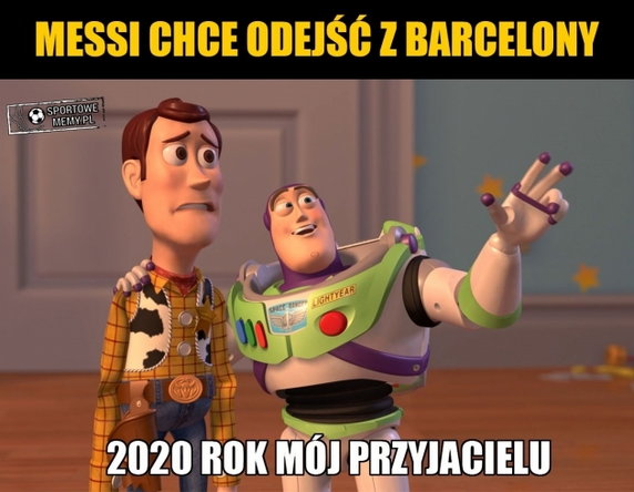 Lionel Messi chce odejść z Barcelony - memy