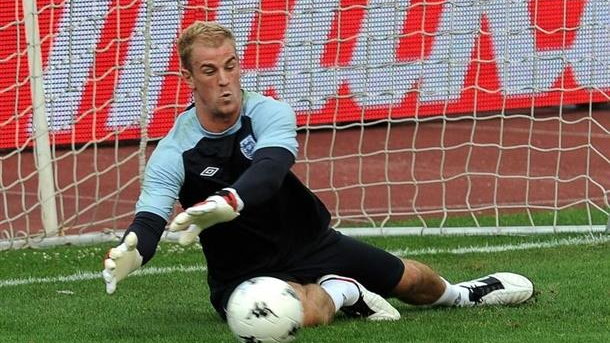 Joe Hart śpiewa na treningu 