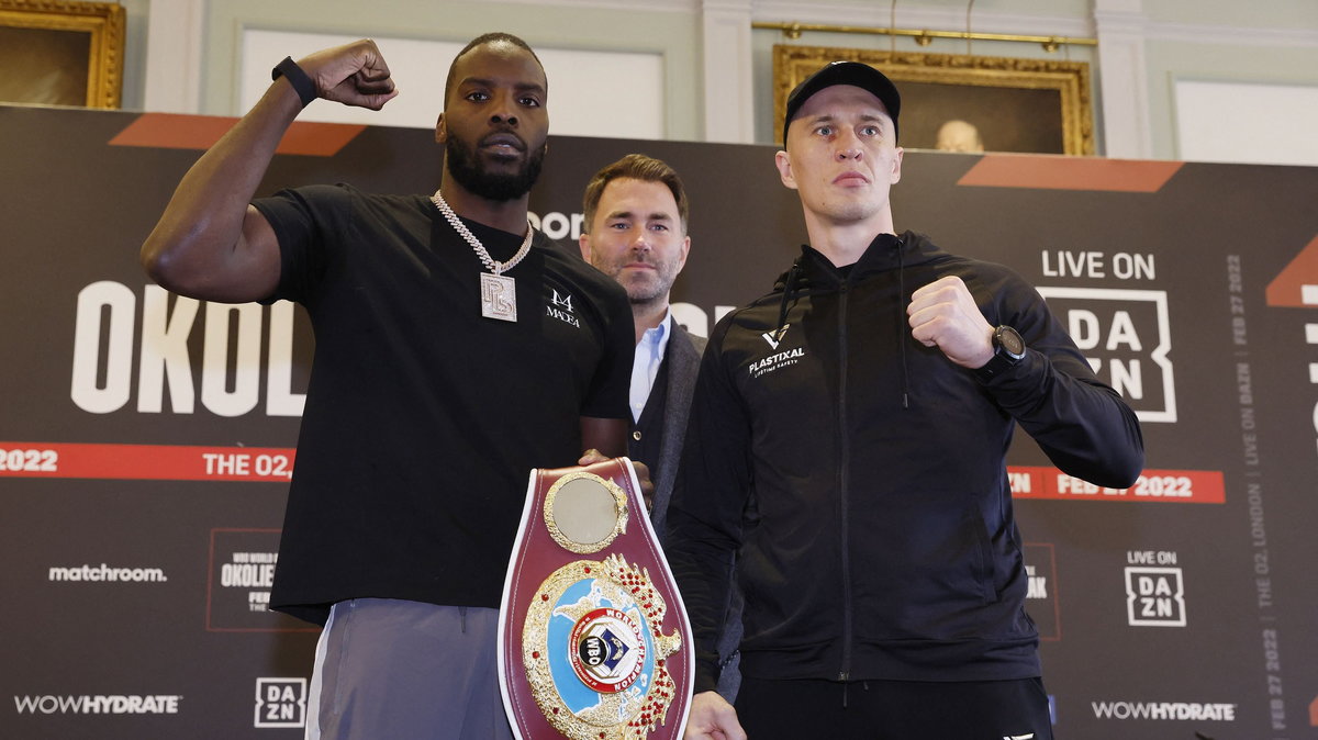 32-letni Michał Cieślak i młodszy o trzy lata mistrz świata WBO wagi junior ciężkiej (90,7 kg) Lawrence Okolie już kilka tygodni temu stanęli obok siebie na konferencji prasowej promującej pojedynek. Drugie tego typu spotkanie w piątek w Londynie.