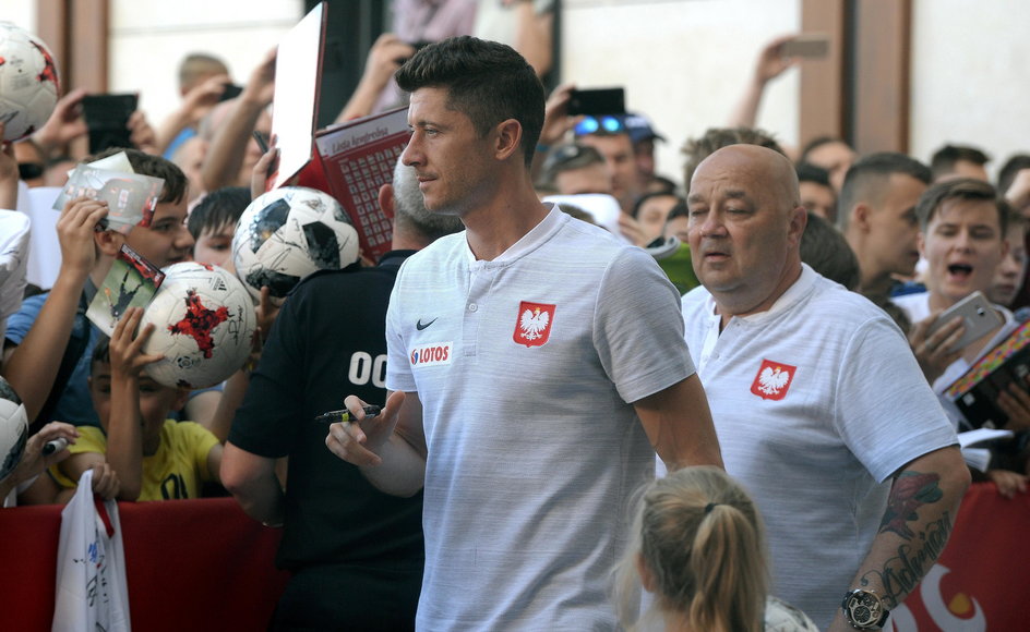 Najbardziej obleganym zawodnikiem był Robert Lewandowski