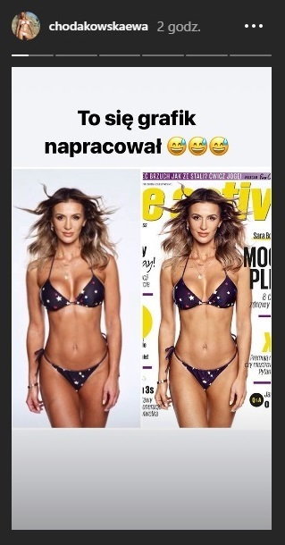 Wpis Ewy Chodakowskiej na Instastories