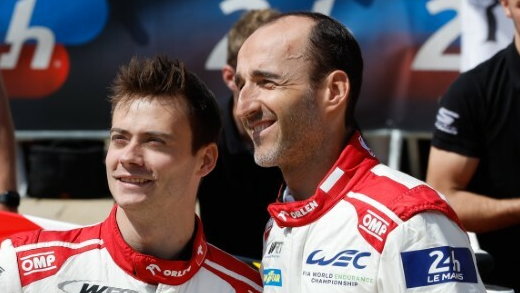 Louis Deletraz (L) i Robert Kubica