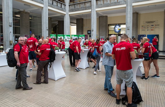 Pożegnanie reprezentacji Polski przed wylotem na Uniwersjadę