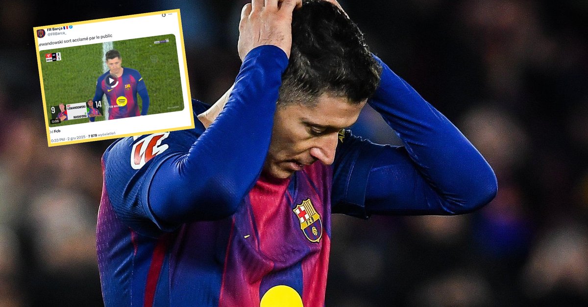 Tak kibice potraktowali Roberta Lewandowskiego po zmianie. Sceny [WIDEO]