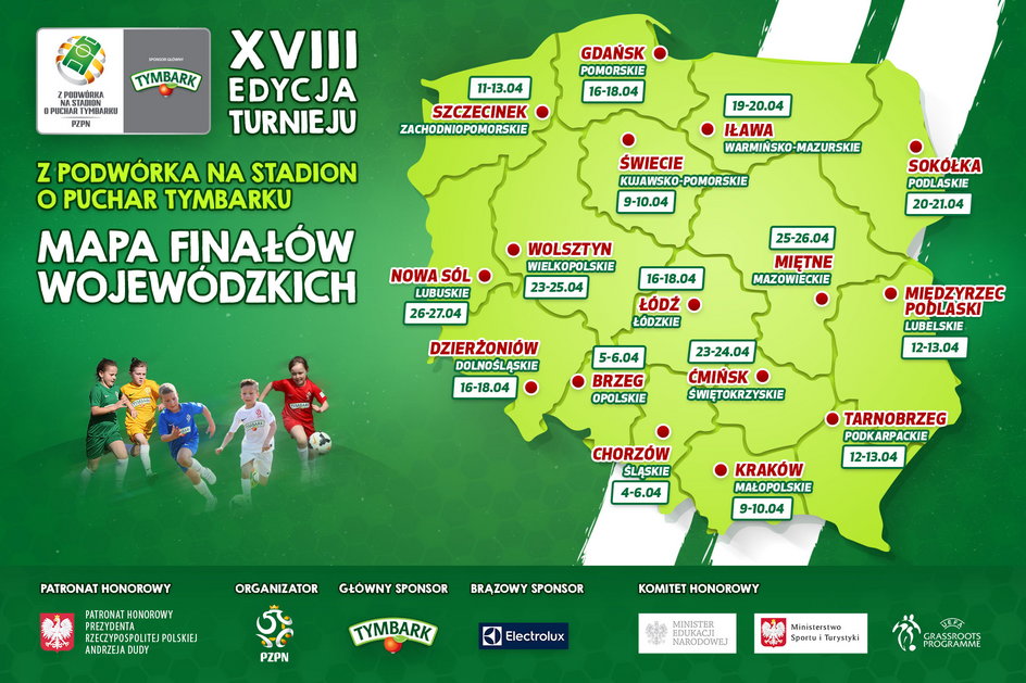 Z Podwórka na Stadion o Puchar Tymbarku - mapa