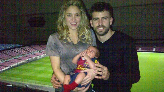 Shakira i Gerard Pique z synkiem