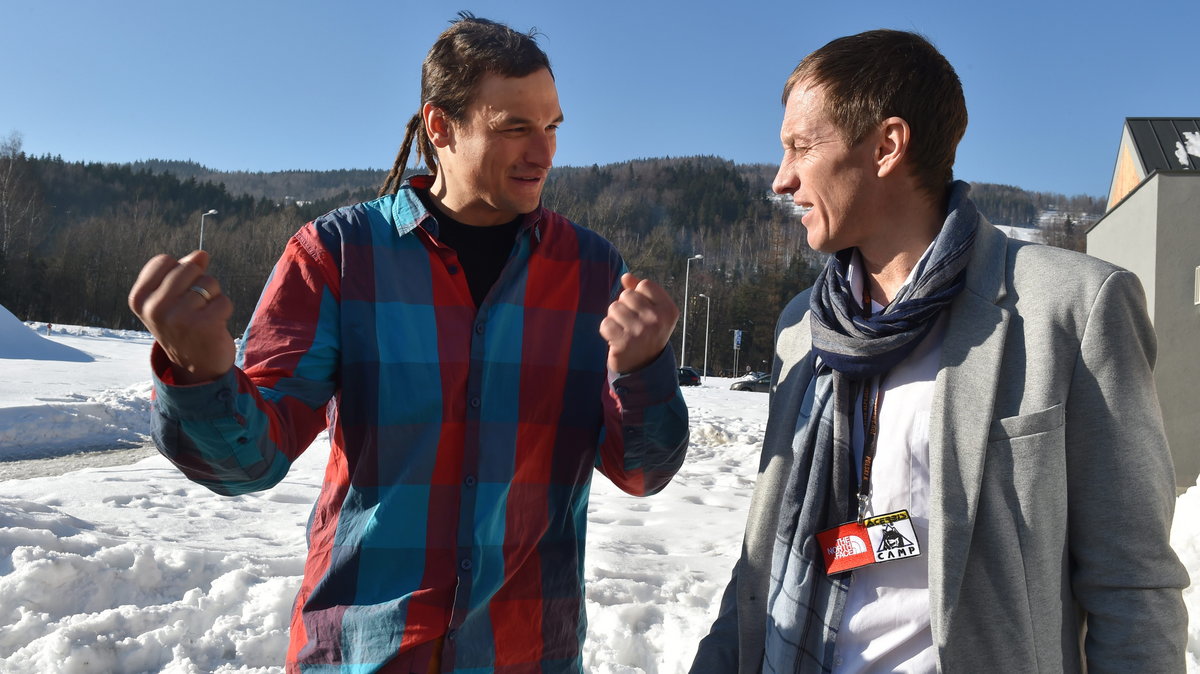 Adam Bielecki (L) i Denis Urubko