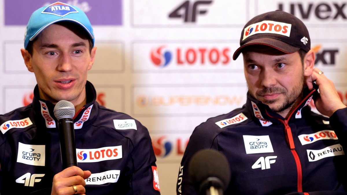 Kamil Stoch i Michal Doleżal