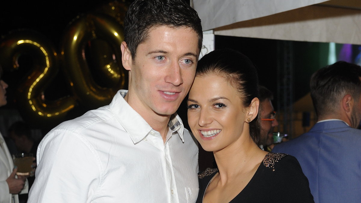 Robert Lewandowski i Anna Stachurska