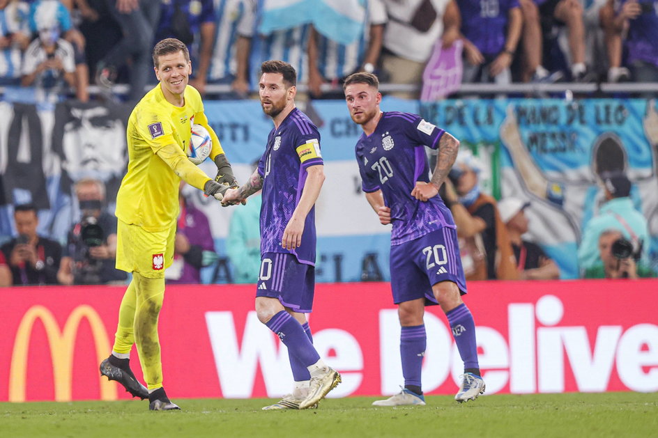 Wojciech Szczęsny i Lionel Messi