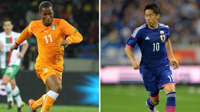 Didier Drogba vs Shinji Kagawa