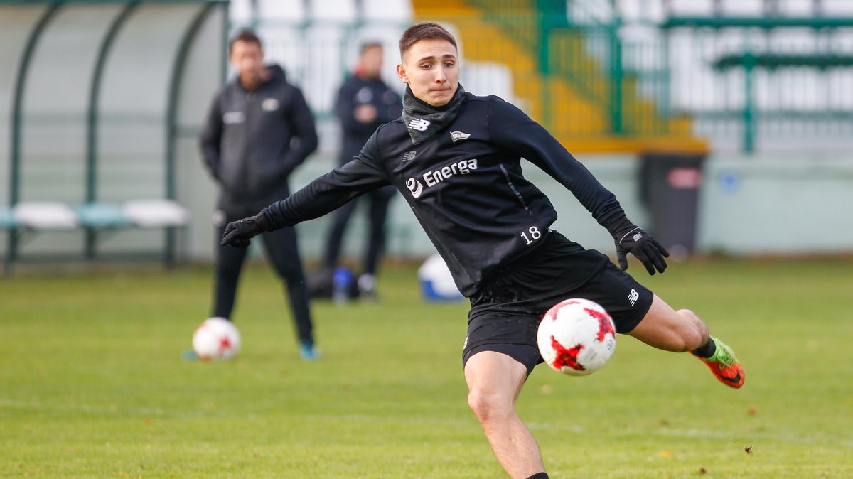 Pilka nozna. Ekstraklasa. Lechia Gdansk. Trening. 16.11.2017