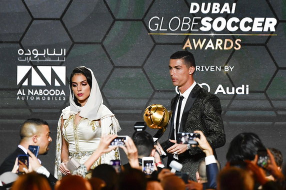 Georgina Rodriguez towarzyszyła Cristiano Ronaldo na gali Globe Soccer Awards