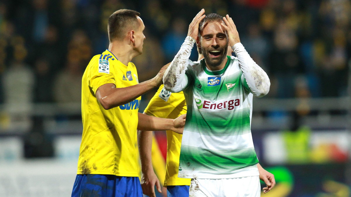 Pilka nozna. Ekstraklasa. Arka Gdynia - Lechia Gdansk. 30.10.2016