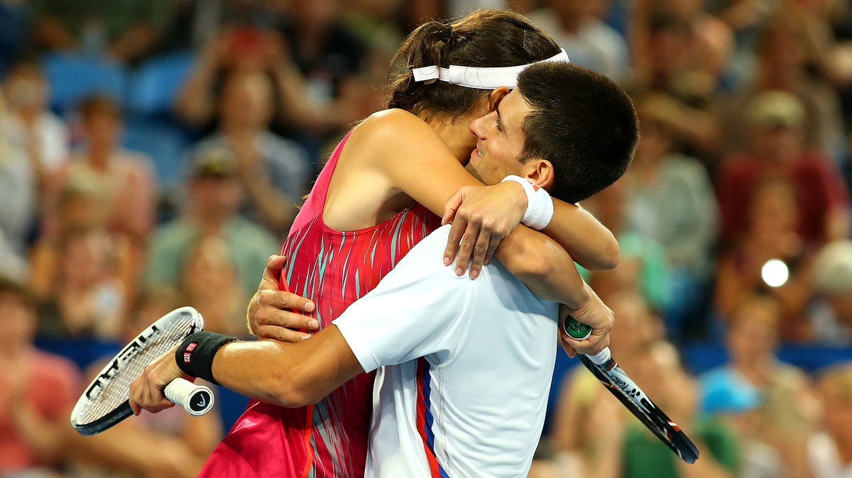 Ana ivanović i Novak Djoković / fot. Getty Images