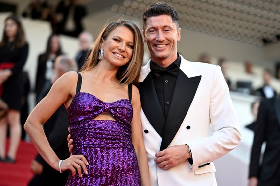 Anna Lewandowska and Robert Lewandowski in 2022